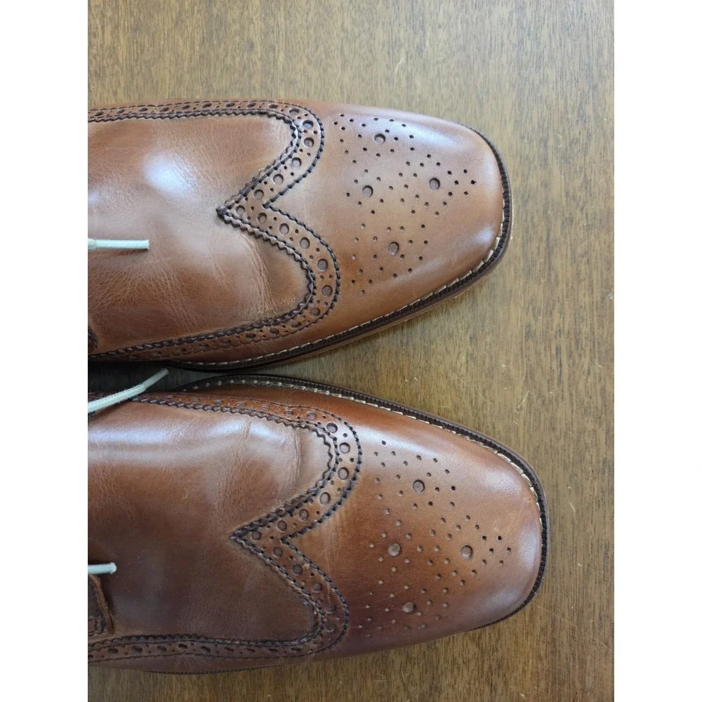 Cole Haan Wingtip Dress Shoes Men's Sz 13 Oxfords CO9303 573141 British‎ Tan